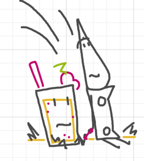 A panel from Running Duos, episode four of the Board Boards object show by Furretwalk/WalkingFurret.